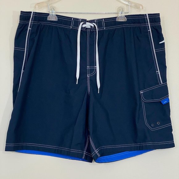 Speedo Other - SPEEDO men’s lace tie blue swim trunks XXL